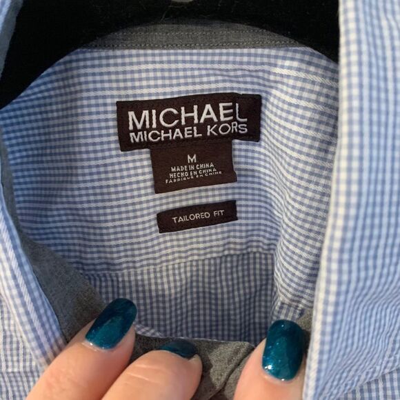 Michael Michael Kors Button Down Dress Shirt sz M - Picture 3 of 4